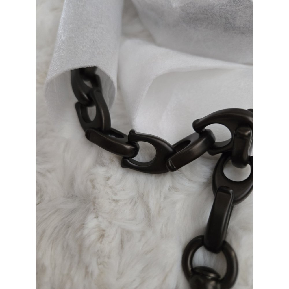 NWOT Coach Signature C Link 32" Chain Strap - Gunmetal